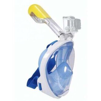 Маска FreeBreath с креплением для GoPro полнолицевая, Blue, L/XL